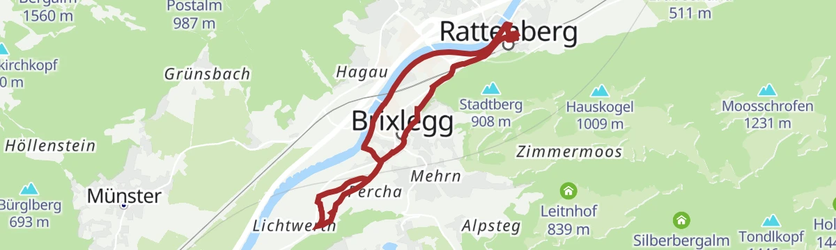 Route map: KulTour - Burgenweg Alpbachtal im Winter